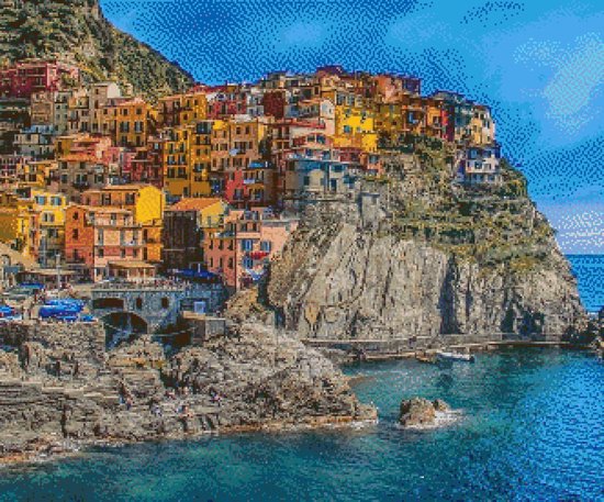MyHobby Borduurpakket Cinque Terre Italië 60×50 cm