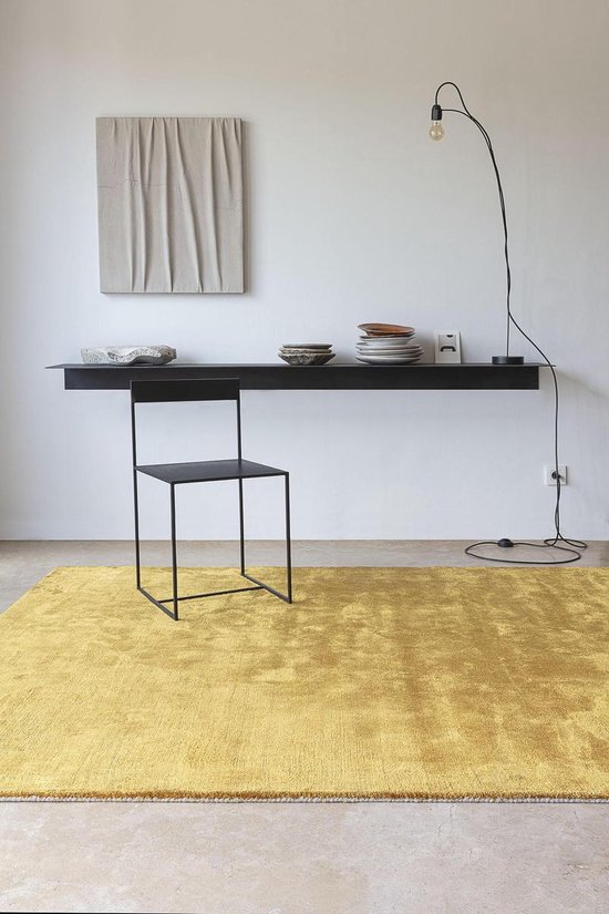 LIGNE PURE Glow – vloerkleed – tapijt – handgeweven – bamboo - modern –  zacht – 170x240 | bol.com