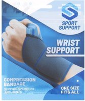 Wrist support Polsbandage | Compressie | steunt spieren en gewrichten | One size | Unisex