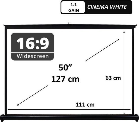 Écran de table 50 "- 127 cm (diagonale) - 16: 9 - projecteur / écran de  projection | bol