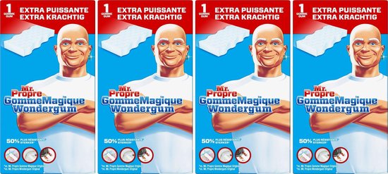 Mr. Proper - Wonderspons - Extra Krachtig - 4 stuks - voordeelverpakking