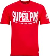 Super Pro T-Shirt S.P. Logo Rood/Wit Large
