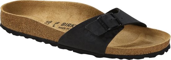 Birkenstock - Madrid BS Leopard - Sandaal met Luipaard Print - 38 - Zwart |  bol.com