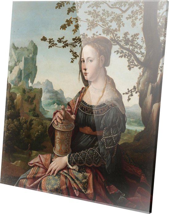 Maria Magdalena | Jan van Scorel | ca. 1530 | Plexiglas | Wanddecoratie | 60CM x 60CM | Schilderij | Oude meesters | Foto op plexiglas