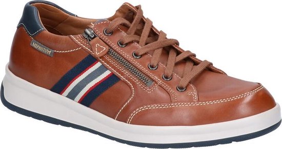 Mephisto Lisandro Sneaker Uomo In Pelle Blu Con Zip E Lacci - Leggere E Tecnologiche
