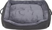 Landelijke Hondenmand - District 70 SNUG Box Bed met afneembare en wasbare hoes - in Grijs in S/M/L - Kleur: Grijs, Maat: Large - 90 x 70 x 20 cm