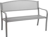 Tuinbank-Staal-grijs-127.5 cm breed - 2 zitter-F52