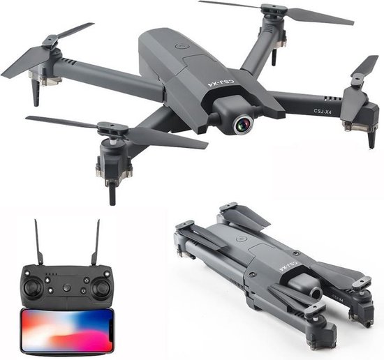 jurk Wiens solo X4 opvouwbare drone met 4k HD dual camera en opbergtas | bol.com