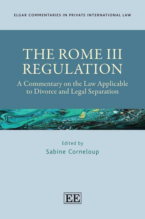 Elgar Commentaries in Private International Law series - The ... - cover
