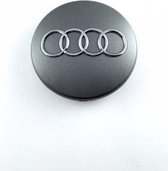 Audi naafdoppen grijs set van 4 - Origineel - 8D0 601 170 - 69mm naafkappen all season banden winterbanden velgen logo zomerbanden logo embleem emblemen audi grijs