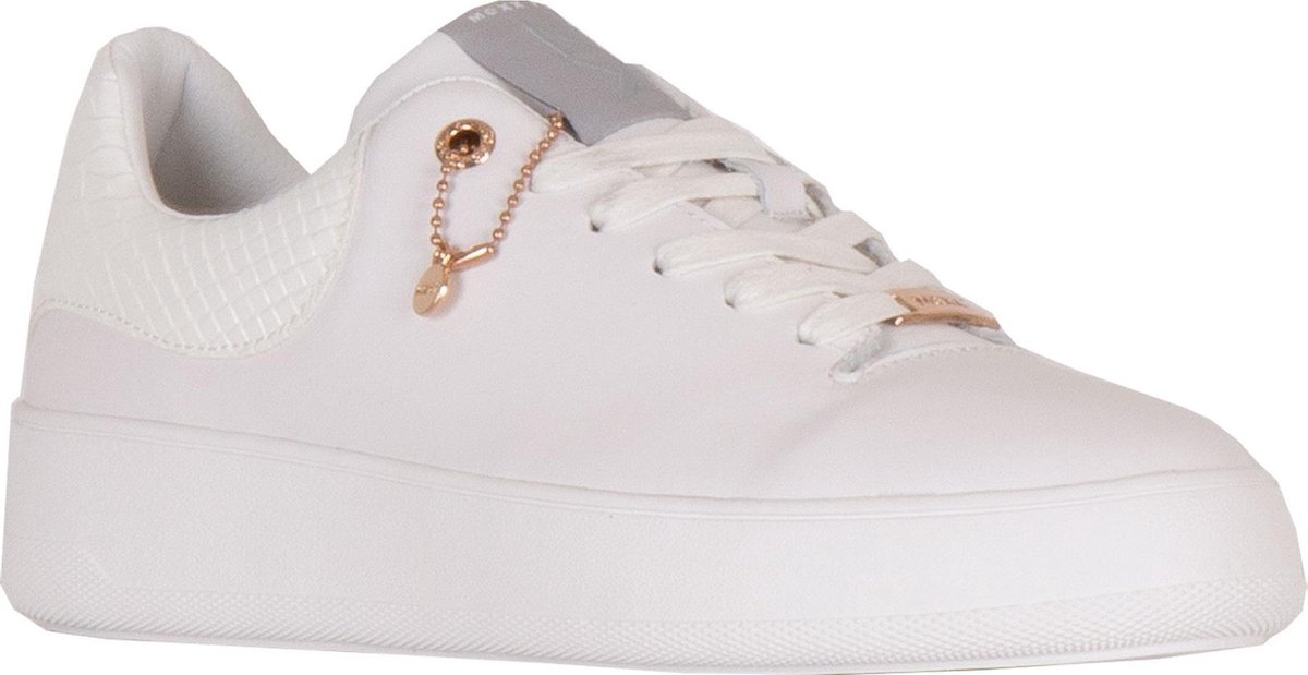 Mexx Dames Lage sneakers Eline - Wit - Maat 40 | bol.com
