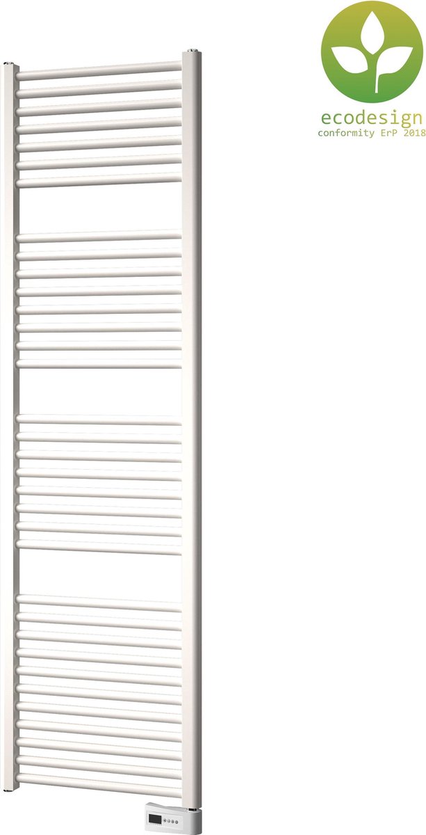 Plieger Palermo-EL III/Fischio Elektrische Designradiator – Handdoekradiator – 170.2 cm x 50 cm – 700 Watt – Wit