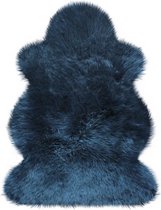Australisch-lamsvel-schapenvacht-blauw-indigo-100x68 cm ( kwaliteitsvacht ! )