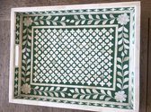 Decoratief dienblad groen