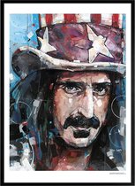 Frank Zappa schilderij (reproductie) 51x71cm