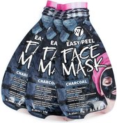 Masque facial au charbon W7 Easy Peel Off (3 pièces)