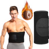 Needum ® Zweetband voor de Buik- Sweat Belt - Unisex – Man/Vrouw – Zwart - Maat: One size