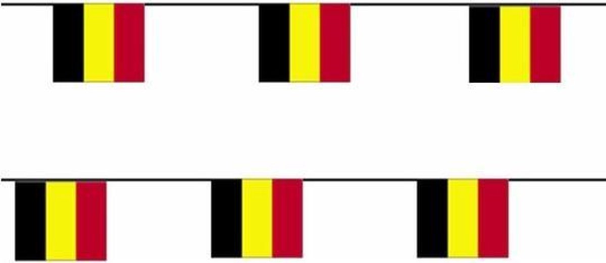 2x Guirlande en papier Belgique 4 mètres - Drapeau belge - Fournitures de  fête des... | bol.com