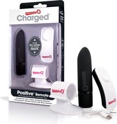 The Screaming O Charged Positive Bullet Vibrator Remote Control - Zwart