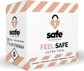 Safe Condooms - Ultra Dun - Feel Safe Ultra Thin - 5 stuks