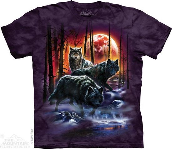 The Mountain T-shirt Fire And Ice Wolves T-shirt unisexe Taille S