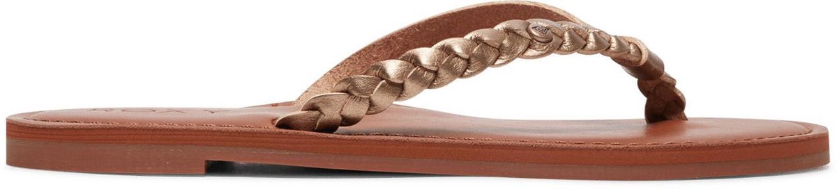 Roxy Livia Dames Slippers Brons Bruin