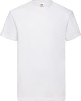 6 pack Fruit of the Loom ronde hals 160 gsm Valueweight Witte T-Shirts M