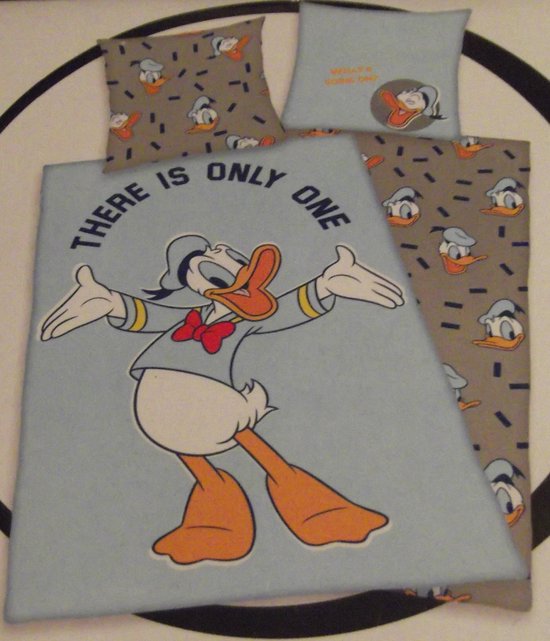 hoop Origineel waardigheid Donald Duck dekbedovertrek 140x200 cm + kussensloop 60x70 cm | bol.com