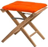 Regisseurskruk DeLuxe met Oranje Kussenset