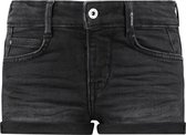 Retour Jeans Meisjes Jeans short - black denim - Maat 128