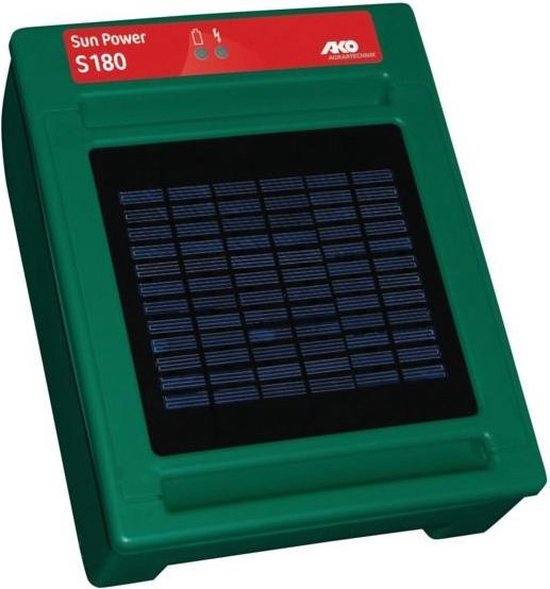 AKO Sun Power S180 schrikdraadapparaat met zonnepaneel