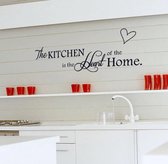 "The Kitchen Is The Heart Of The Home" muur sticker voor keuken