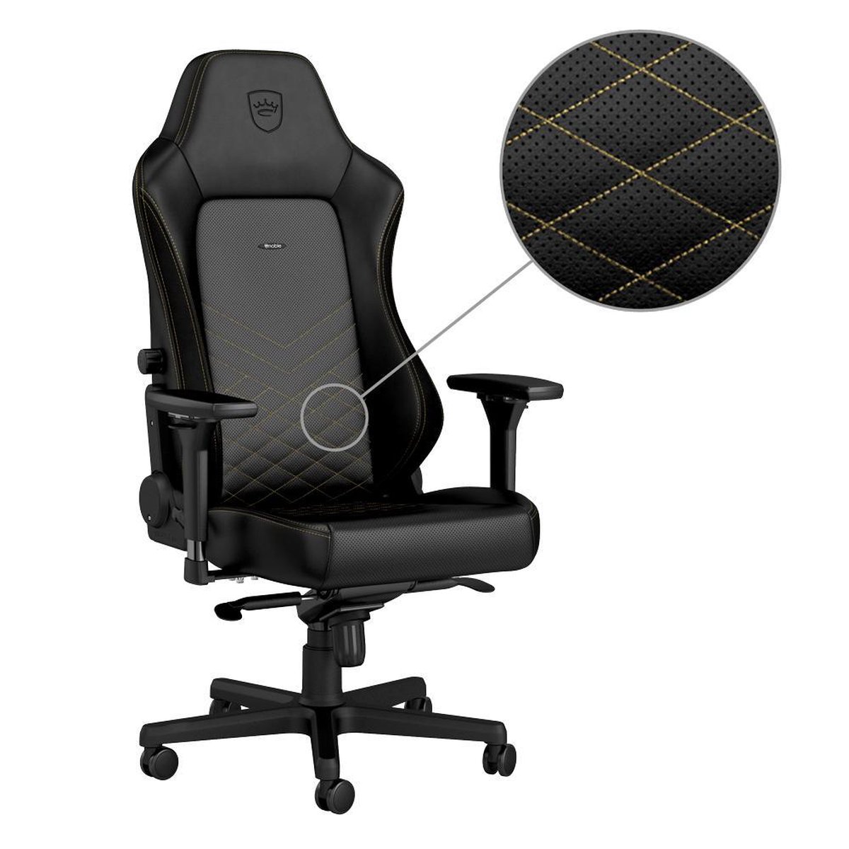 Noblechairs HERO Series gamestoel zwart/goud – foto 3