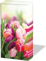 Ambiente Glorious Tulips papieren zakdoeken - 1 pakje