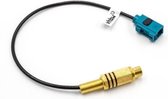 Fakra Z (v) - Tulp RCA (v) auto video adapter kabel - RG174 - 50 Ohm - 0,20 meter