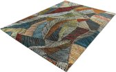 Bohemian Stijl Vloerkleed - Relief - Streepjes - Multi Kleuren-120 x 170 cm