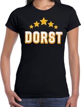 DORST drank fun t-shirt zwart voor dames - bier drink shirt kleding XS