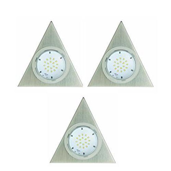 vals Slank Identiteit Light Topps LED Triangle set van 3 - Onderbouw verlichting keuken -  Keukenverlichting... | bol.com