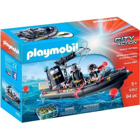 PLAYMOBIL City Action SIE-rubberboot - 9362 | bol.com