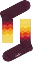 Happy Socks Faded Diamond Anniversary Sokken - Bruin - Maat 36-40