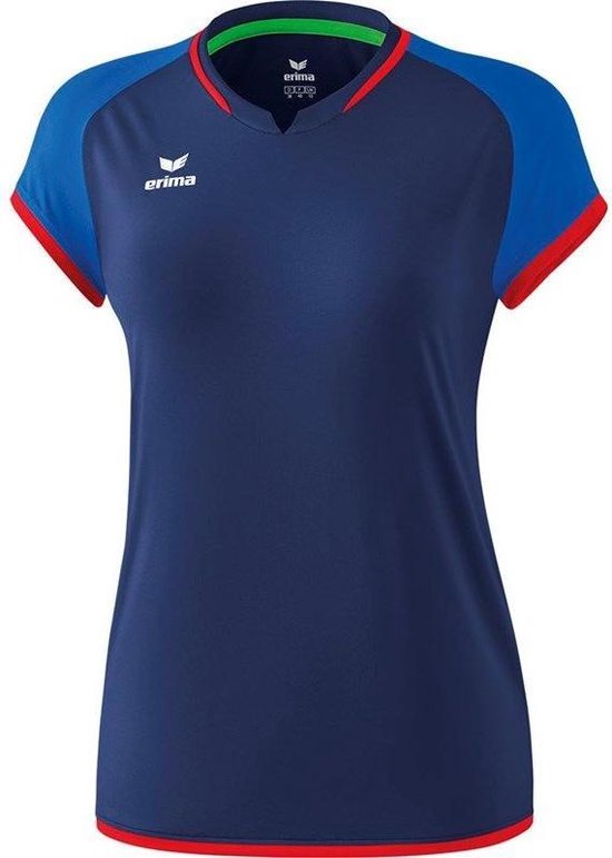 Erima Zenari 3.0 Volleybalshirt Dames - New Navy / New Royal / Rood | Maat: 46