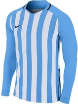 Nike Striped Division III Voetbalshirt Lange Mouw Kinderen - Hemelsblauw / Wit | Maat: 152