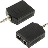 3.5MM Male Aux Naar Dual Female 6.35MM Splitter Adapter Voor Microfoon| Premium Kwaliteit