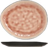 Assiette plate Laguna Old Rose 19,5x16cm ovale (lot de 6)