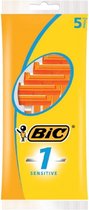 3 x 5 BIC Sensitive scheerapparaat voor mannen Oranje