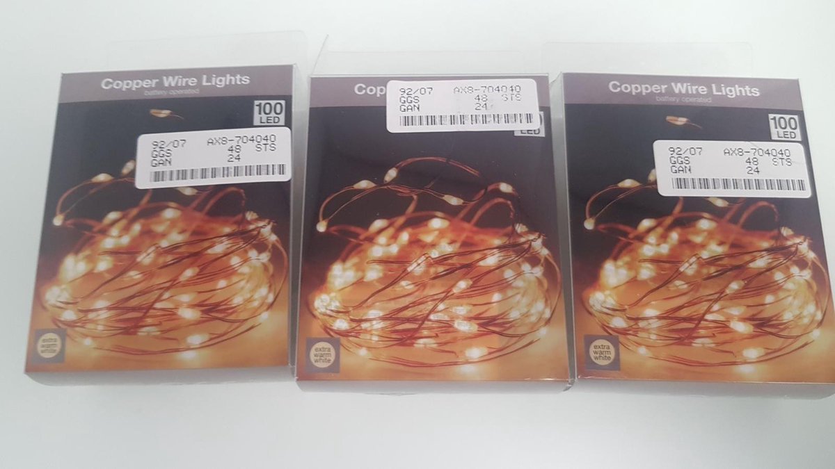 kerstverlichting koperdraad 100LED warm wit wit DoaBuy bol
