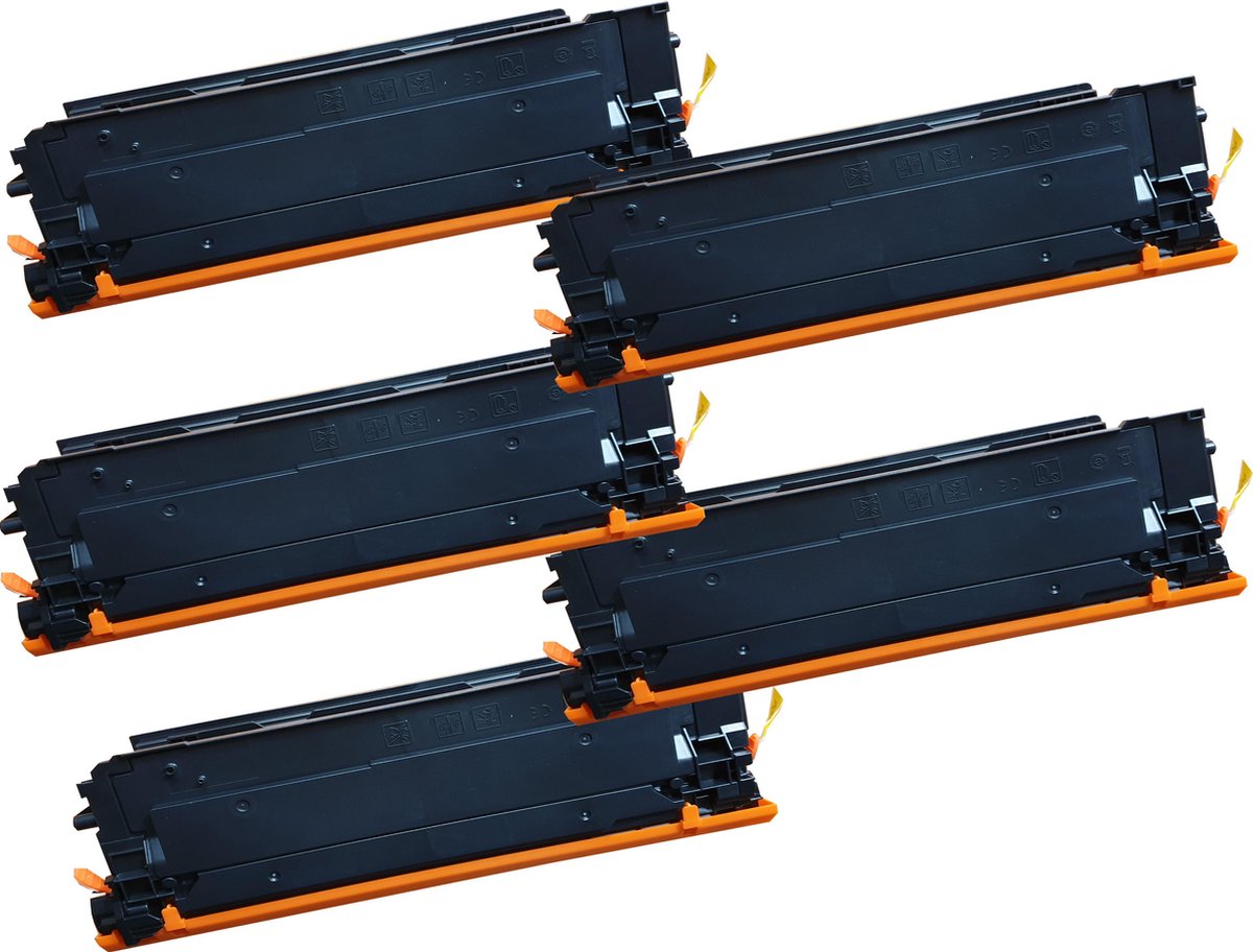 Image of KATRIZ® huismerk voor 2x CF360A (508A) Zwart + CF361A (508A) Cyaan + CF362A (508A) Geel + CF363A (508A) Magenta | Color LaserJet Enterprise M552dn/M553dn/M553n/M553x/M577c/M577dn/M577f | 5 stuks