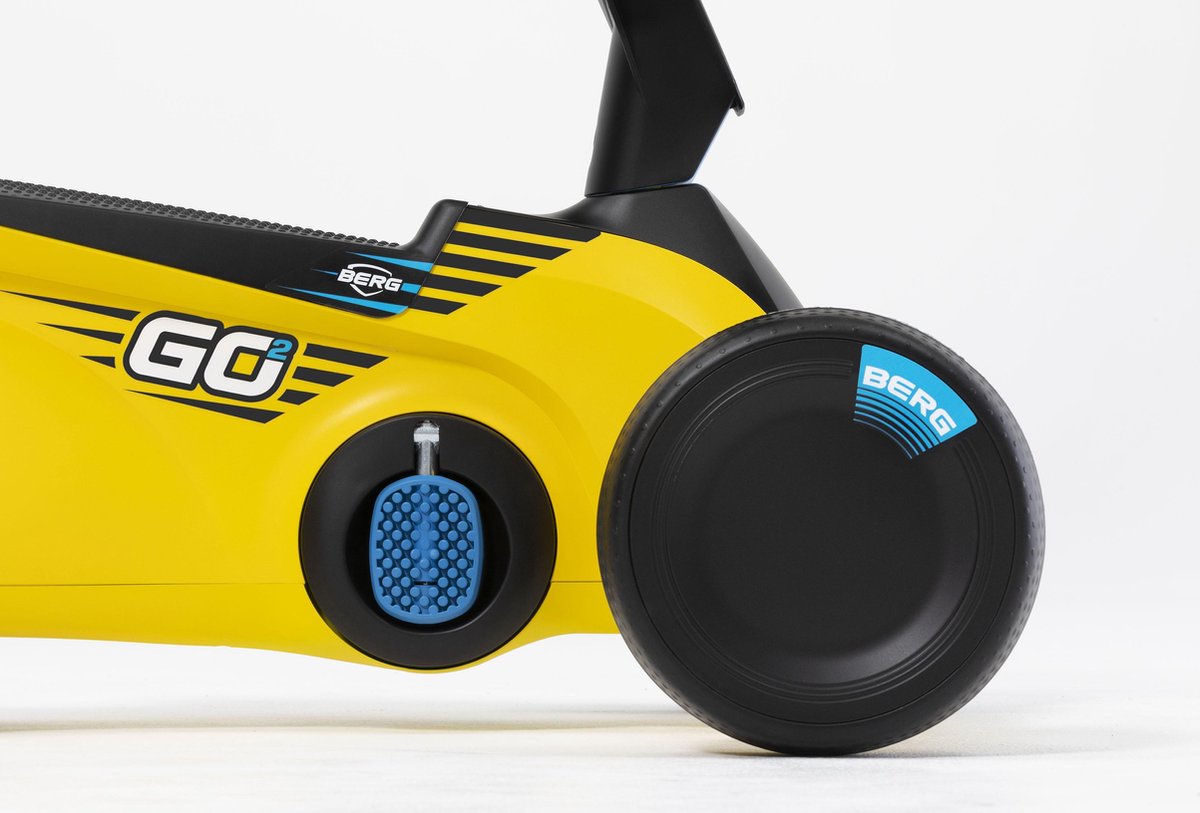 BERG GO2 SparX Loopauto en Trapauto - Speelgoed vanaf 1 jaar - Uitklapbare pedalen - 10 tot 30 maanden - Geel — afbeelding 6