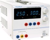 Peaktech 6035D - laboratoriumvoeding - 0 tot 30 V - 0 tot 2,5 A DC -  5/12 V en 0,5 A vast