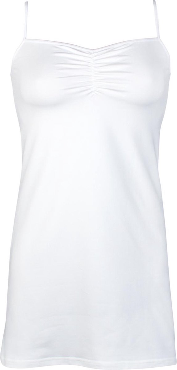RJ Bodywear Jurk Pure Color wit maat xxl